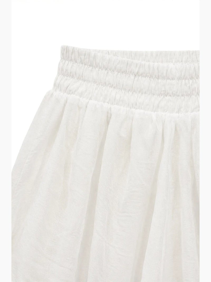 Women's mini calções de cintura subida mixray Branco - Kiabi