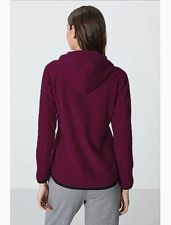 Women's sweatshirt felpada com capuz e fecho de correr tommy
