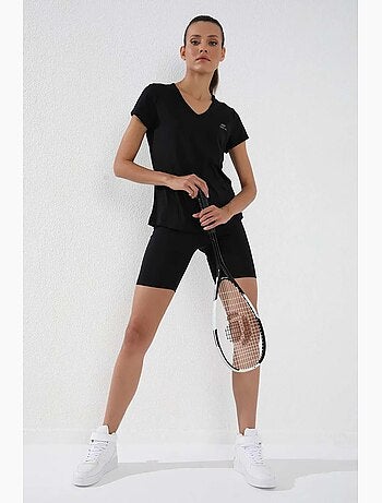 Women's t-shirt lisa com decote em v e manga curta tommy