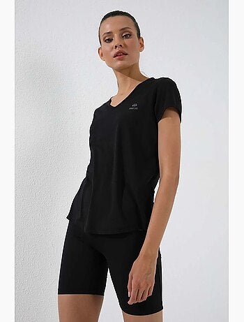 Women's t-shirt lisa com decote em v e manga curta tommy