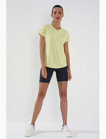 Women's t-shirt lisa de manga curta com decote redondo tommy