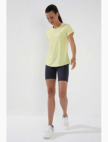 Women's t-shirt lisa de manga curta com decote redondo tommy