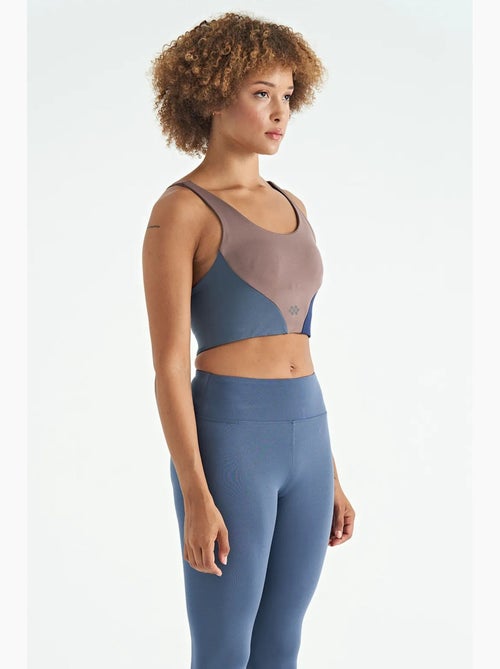 Women's top desportivo curto com blocos de cor tommy - Kiabi