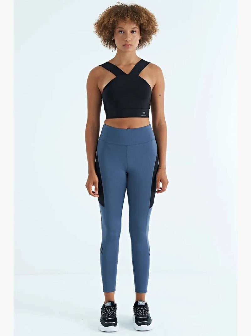 Women's top desportivo curto justo sem mangas com decote em v tommy Preto - Kiabi