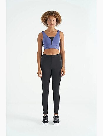 Women's top desportivo curto sem mangas com blocos de cor tommy