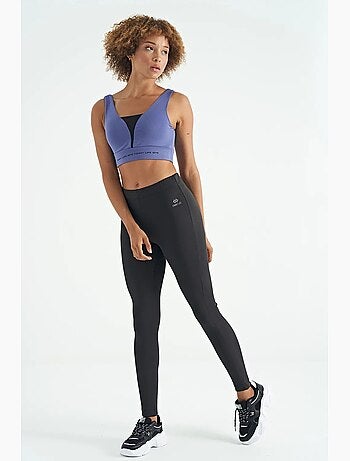 Women's top desportivo curto sem mangas com blocos de cor tommy