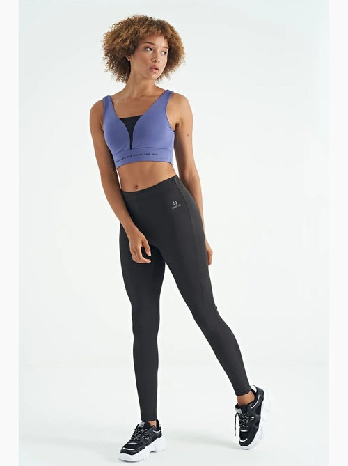Women's top desportivo curto sem mangas com blocos de cor tommy - Kiabi