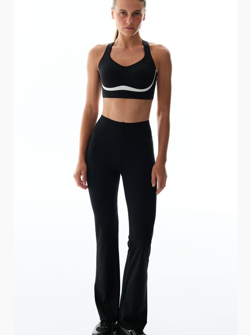 Wonder calças flare de alto suporte modeladoras penti Preto - Kiabi