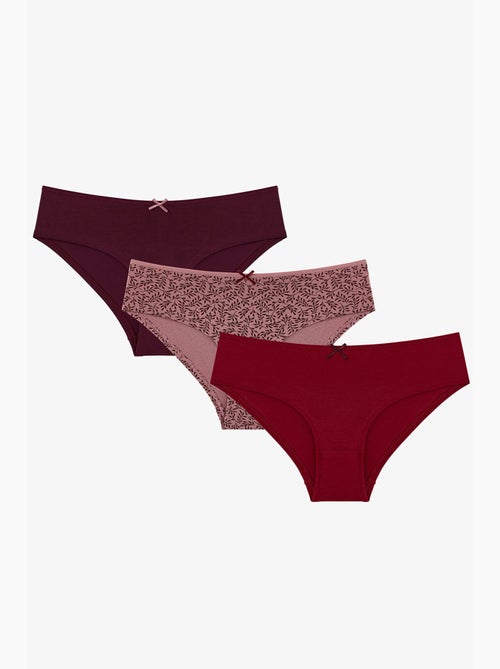 Wood rose cueca hipster floral penti - Kiabi Wood rose cueca hipster floral penti - Kiabi