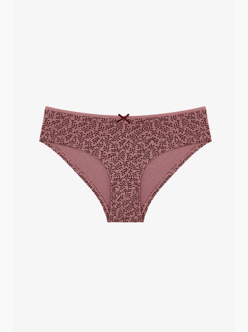 Wood rose cueca hipster floral penti - Kiabi Wood rose cueca hipster floral penti - Kiabi