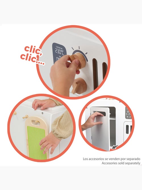 WOOMAX Cozinha de madeira de brinquedo estilo retrô - Kiabi
