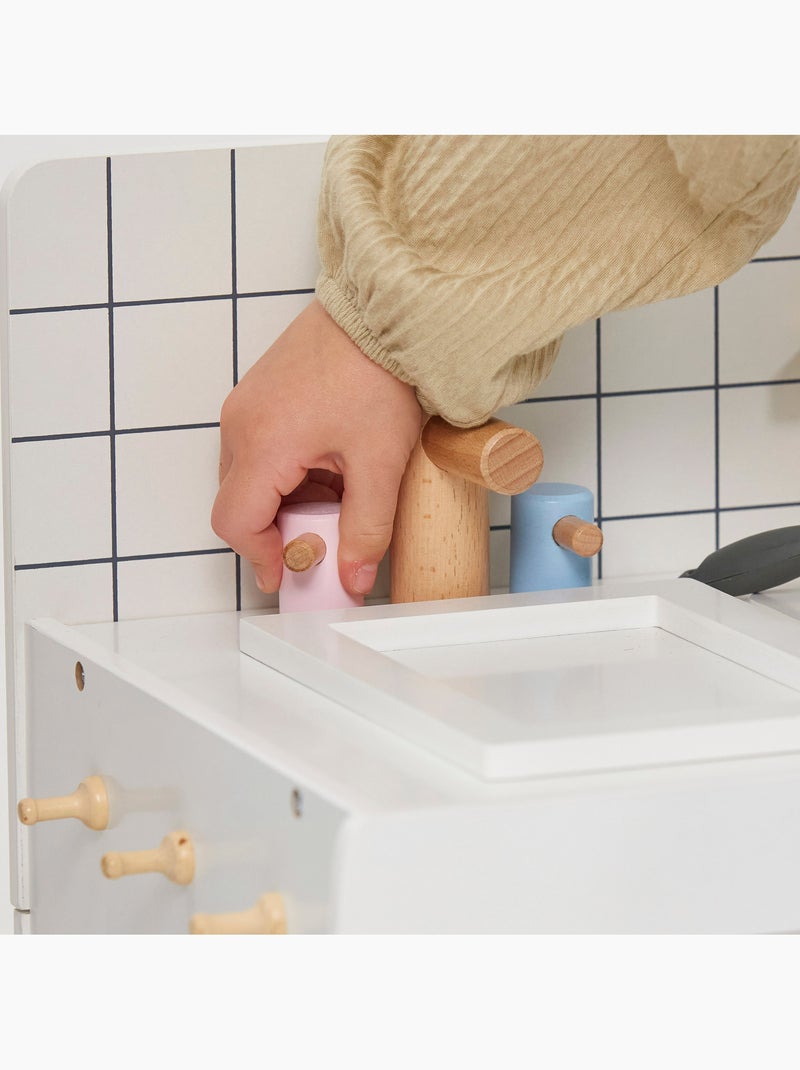 WOOMAX Cozinha de madeira de brinquedo estilo retrô N/D - Kiabi
