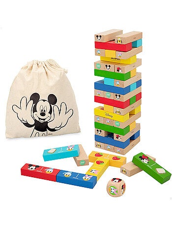 Woomax jogo de blocos de empilhar de madeira disney