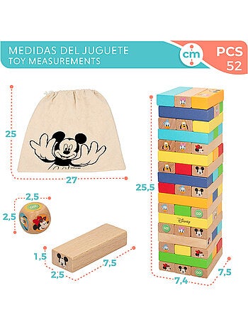 Woomax jogo de blocos de empilhar de madeira disney
