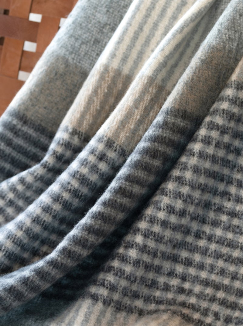 Xadrez de mohair macio Cinza - Kiabi