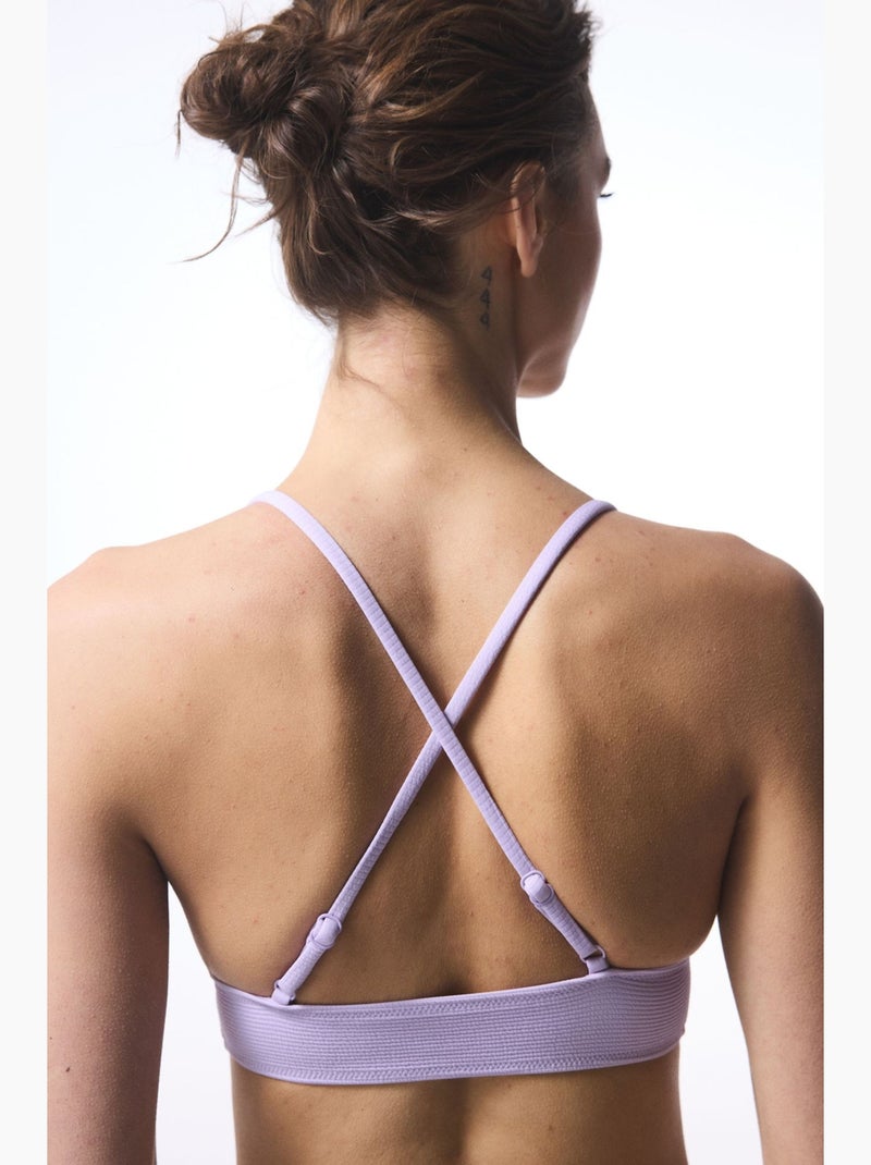 Yuna bralette top de biquíni penti Lavanda - Kiabi