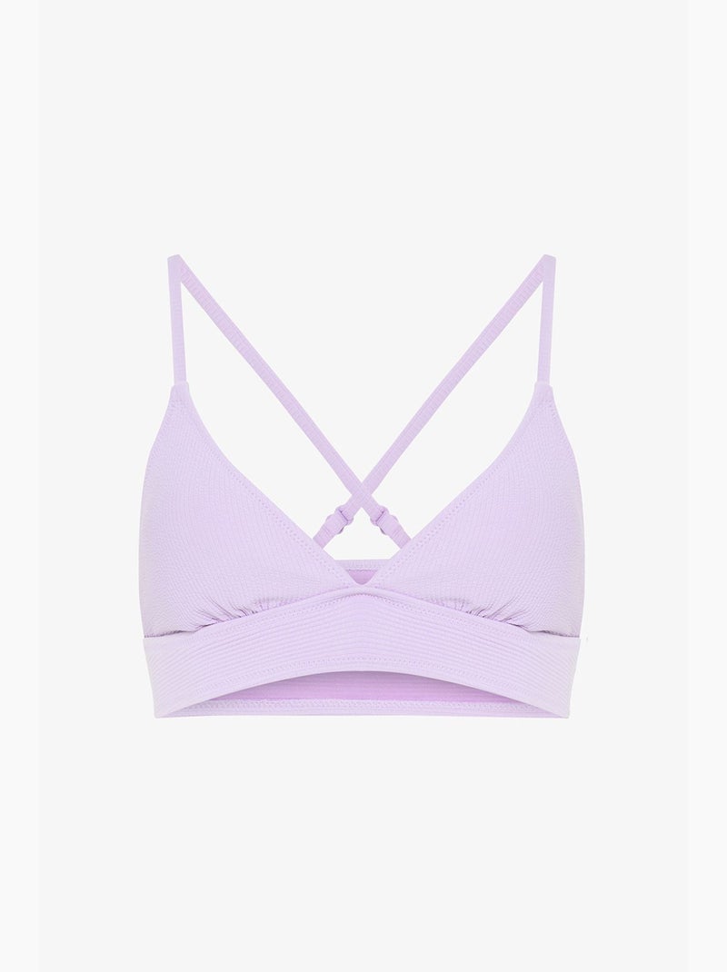 Yuna bralette top de biquíni penti Lavanda - Kiabi