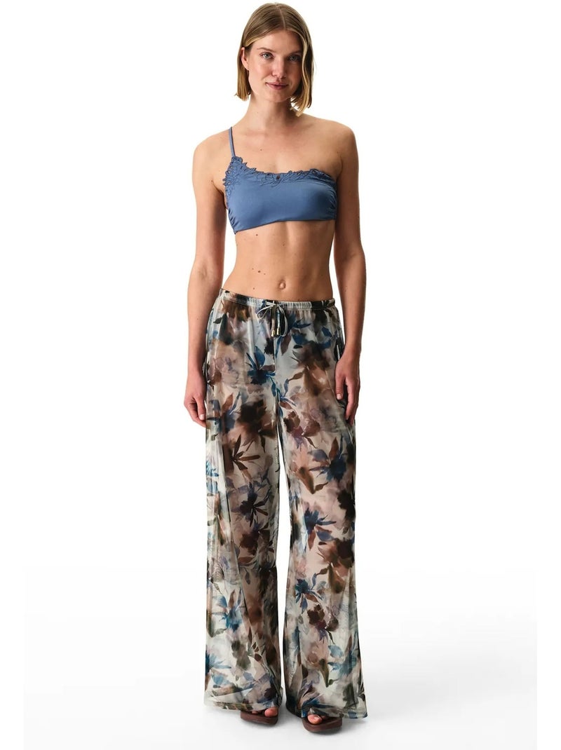Zoe calças de tule florido penti Branco Azul - Kiabi