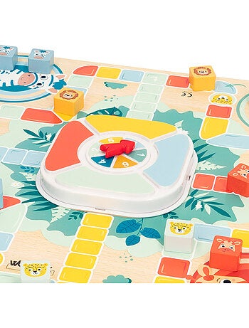 Zookabee Jogo de Ludo e Ganso de Madeira com Animais da Selva WOOMAX
