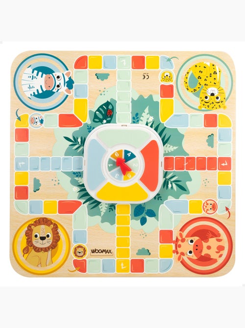 Zookabee Jogo de Ludo e Ganso de Madeira  com Animais da Selva WOOMAX - Kiabi